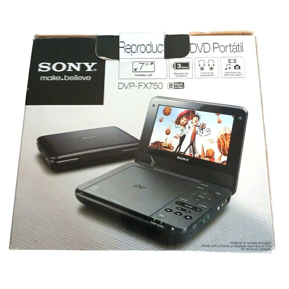 Sony Other - Sony 7" Portable DVD Player Remote Car Charger Wall Charger User Manual DVPFX750